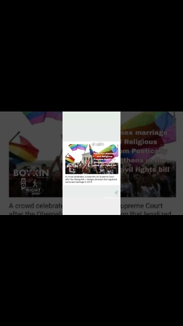 Same-sex marriage and Religious Freedom Poetically Strengthens in the same civil rights bill.