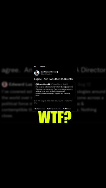 CIA Director Says Republicans Are Terrorists 😮