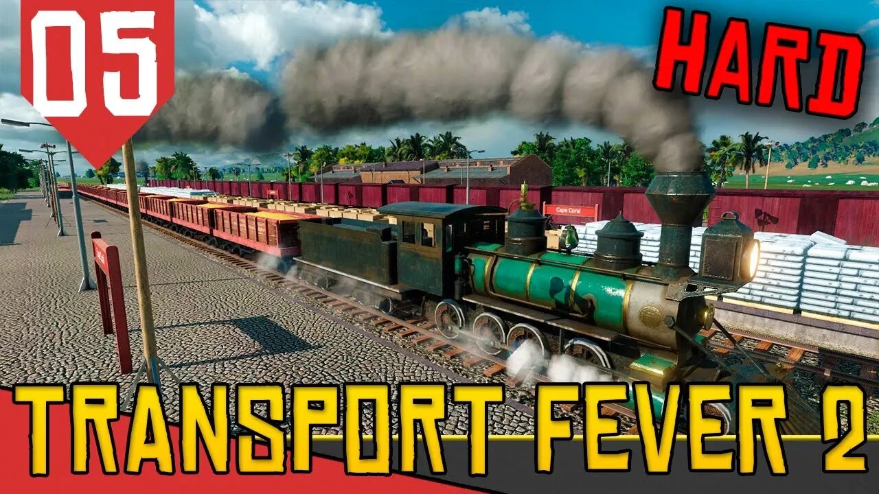 Chegaram as Estaçoes GIGANTES - Transport Fever 2 Hard #05 [Série Gameplay Português PT-BR]