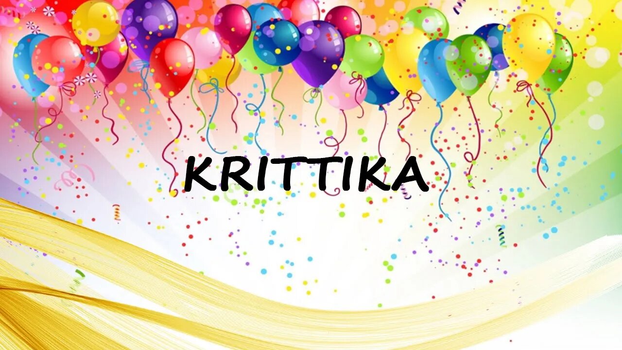 Happy Birthday to Krittika - Birthday Wish From Birthday Bash