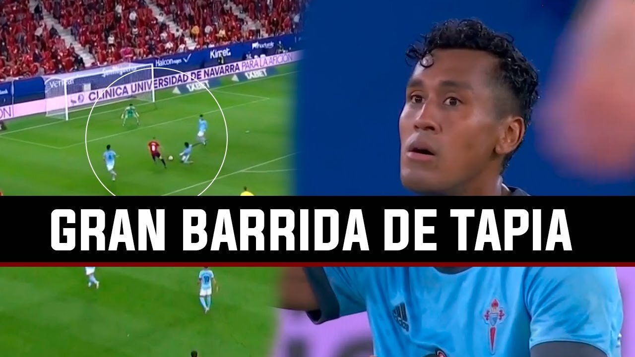 GREAT SWEEP OF RENATO TAPIA TO AVOID THE DEFEAT OF THE CELTIC
