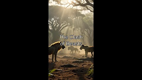 Lion and Hyena clash