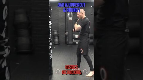 Heroes Training Center | Kickboxing & MMA "How To Double Up" Jab & Uppercut & Round 1 | #Shorts