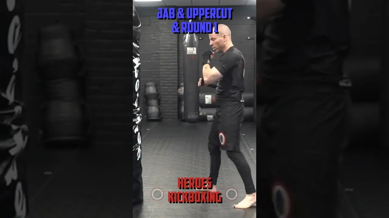 Heroes Training Center | Kickboxing & MMA "How To Double Up" Jab & Uppercut & Round 1 | #Shorts