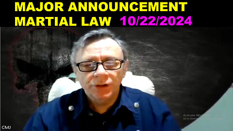 MAJOR ANNOUNCEMENT MARTIAL LAW Huge 10/22/24 - Stock Up With Food And Money Before Saturday