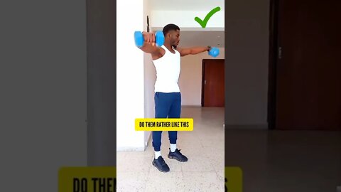 dumbbell shoulder workout form Check for beginners #beginners #workout #shorts #athome