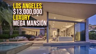 Touring $13,000,000 L.A. Mega Mansion