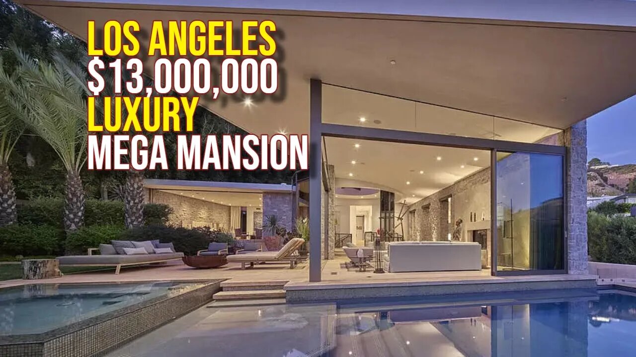 Touring $13,000,000 L.A. Mega Mansion