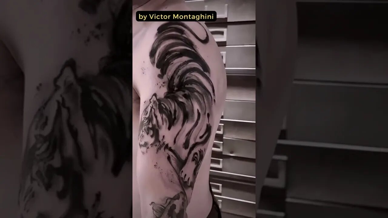 Stunning tattoo by Victor Montaghini #shorts #tattoos #inked #youtubeshorts