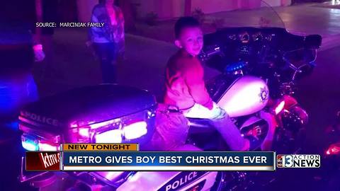 Las Vegas police officers go above and beyond to give family a memorable Christmas