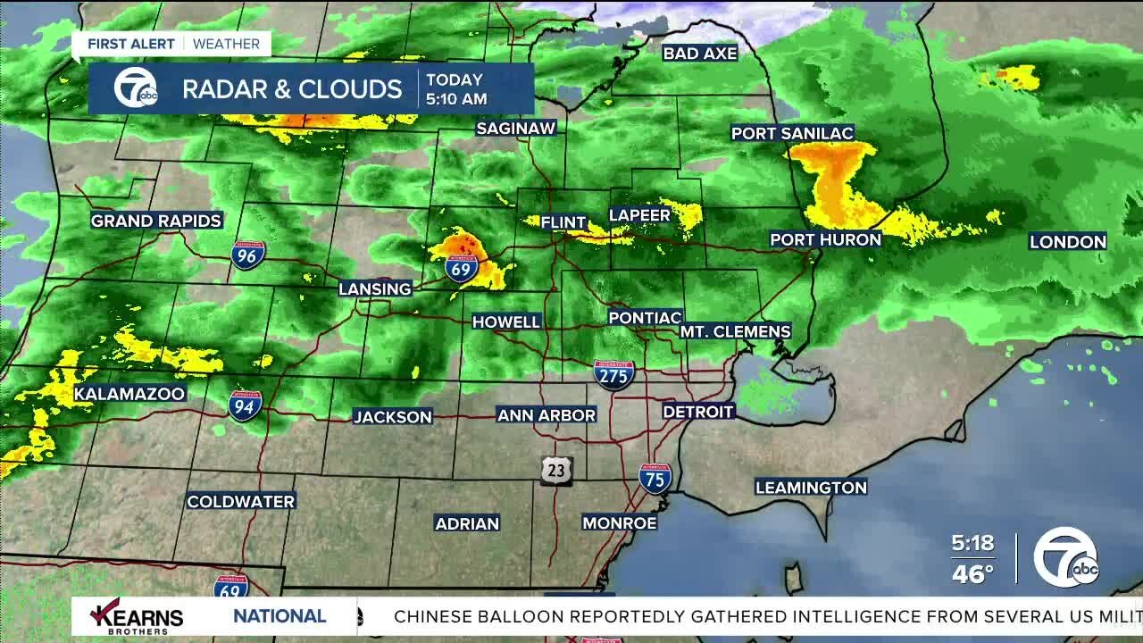 Detroit Weather: Early rain today; severe threat Wednesday