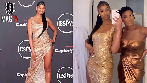 Angel Reese Attends The ESPYS With Her Mom Angel Webb! 🏆