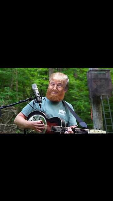 crowd singing rich men north of richmond with Pres Trump