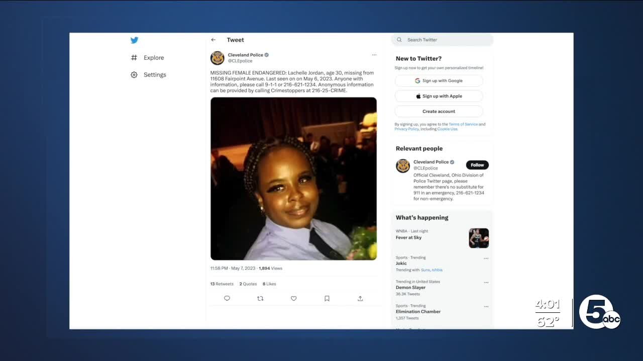 Cleveland Police search for missing endangered EMS worker