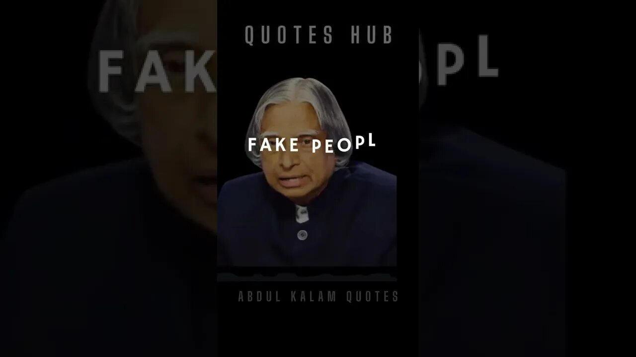 One of the Most Inspiring Quotes from APJ Abdul Kalam || #quotes || #shorts