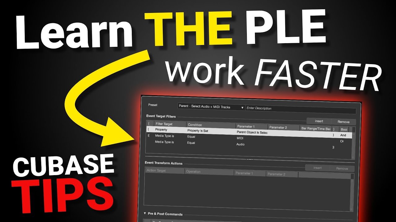 Cubase Tips: Project Logical Editor Basics