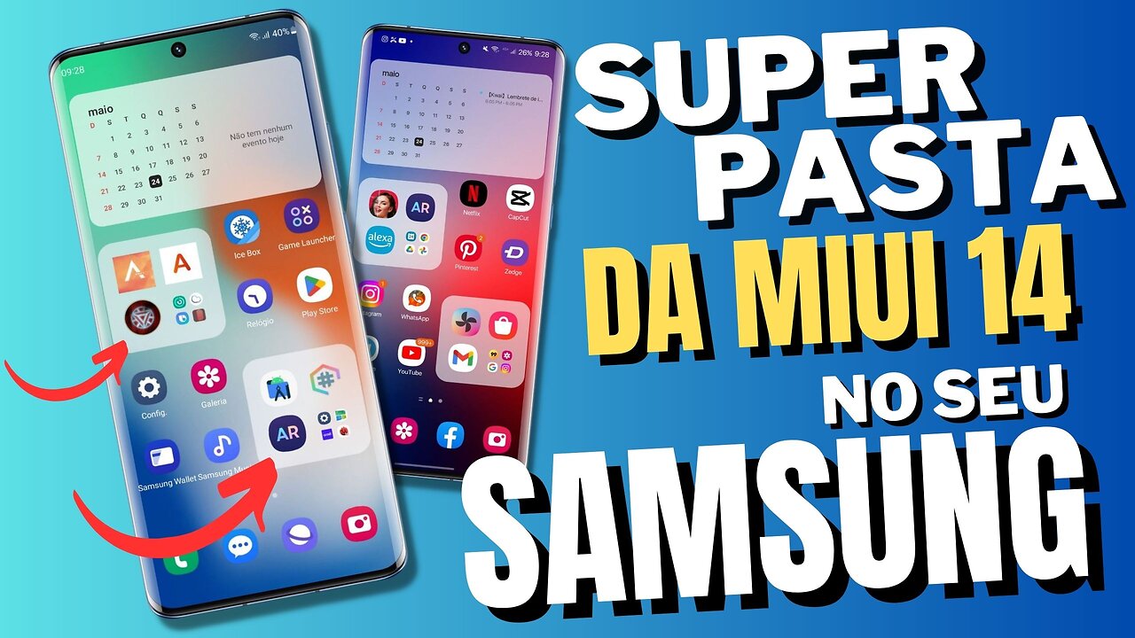 DICA INTERESSANTE 👉 Como ter as Super Pastas da XIOAMI MIUI 14 no seu SAMSUNG ou MOTOROLA