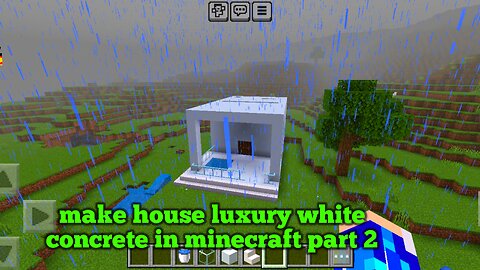 Make house luxury white concrete in minecraft part 2