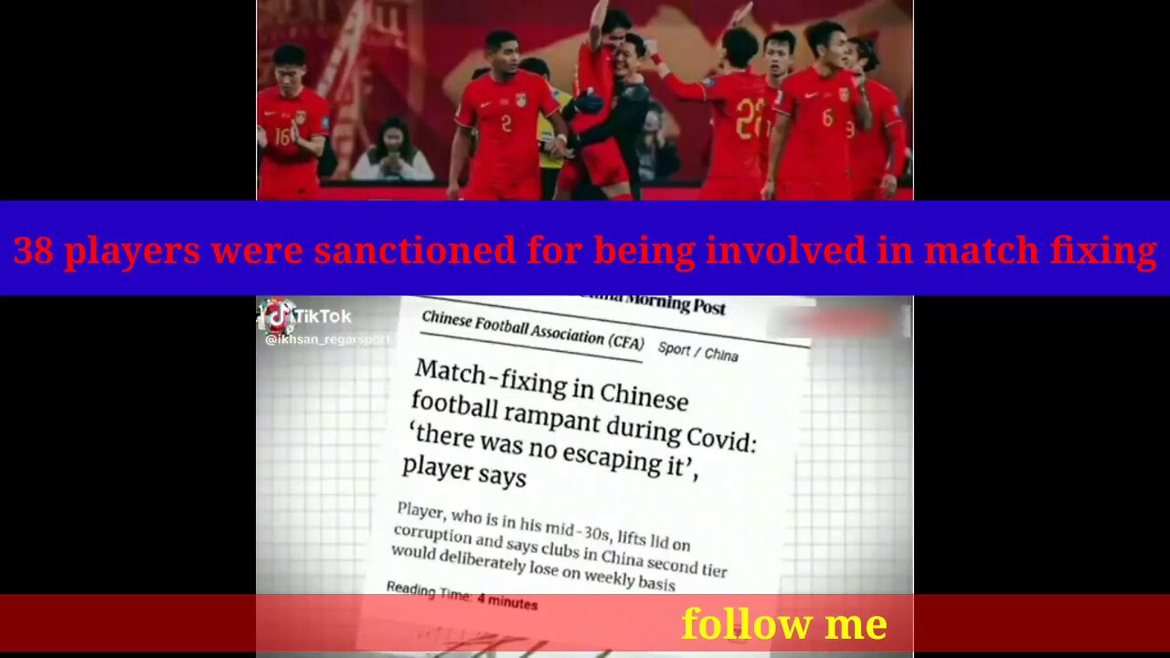 38 players were sanctioned for being involved in match fixing