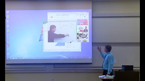 Math Professor Fixes Projector Screen (April Fools Prank)