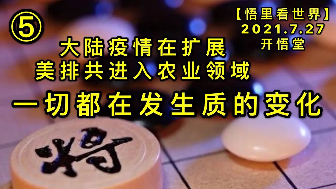 KWT2164(5)一切都在发生质的变化-大陆疫情在扩展，美排共进入农业领域20210727-7【悟里看世界】