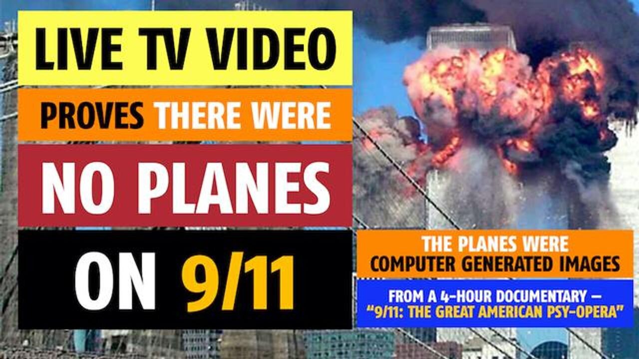 Live TV video proves no planes hit the World Trade Center on 9/11