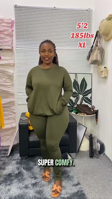 Super Comfy Nimsruc 2 Piece Long Sleeve Pullover With Pockets Leggings Loungewear Set