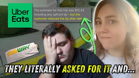 UberEats Driver EXPOSED Tip Baiting Customer for Sabotaging Her!! Ask and You Shall Not Receive?
