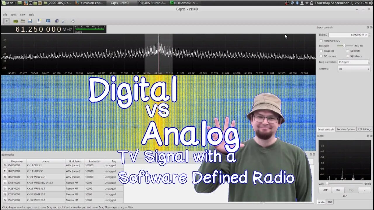 ATSC On GQRX Software Defined Radio - A tool to test your connection to improve TV Reception