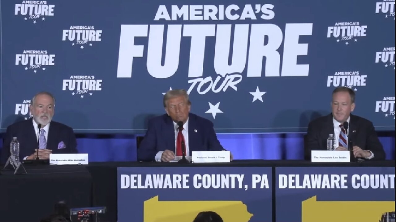 LIVE ~ President Donald Trump Speaks a at Roundtable in Drexel Hill, Pennsylvania ~ October 29 2024