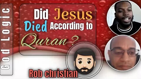 Did jesus died on cross - rob Christian debating abdool