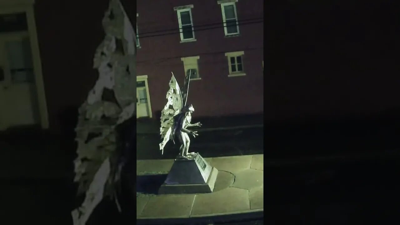Thunderstorms at The Mothman Statue