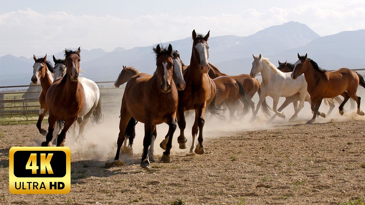 Rhythms of the Range: Majestic Horses Galloping Across Green Fields