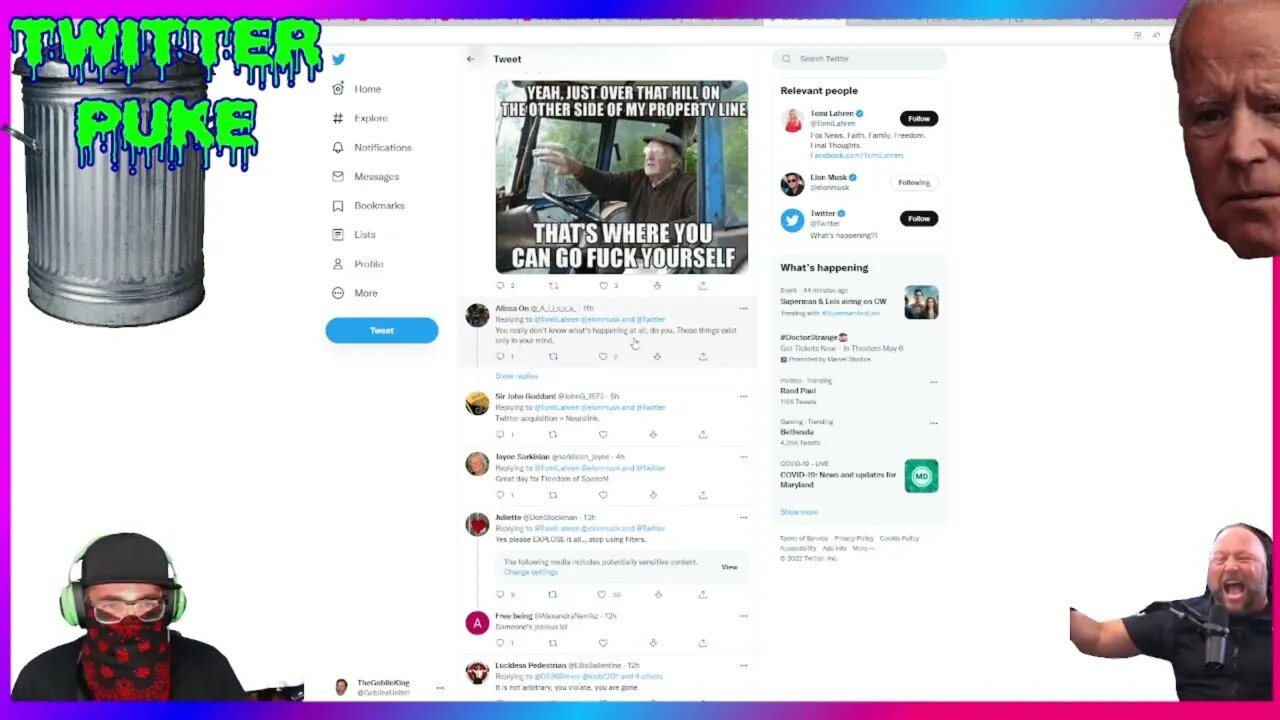 Twitter Puke - Tomi Lahren and Elon Musk