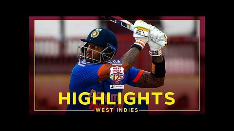 Highlights - West Indies v India - Suryakumar Yadav 83