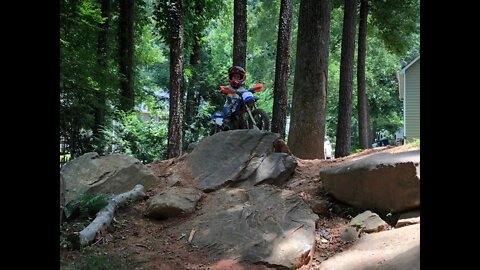 PW50 GoPro Footage on the Back Yard Dirt Bike Track