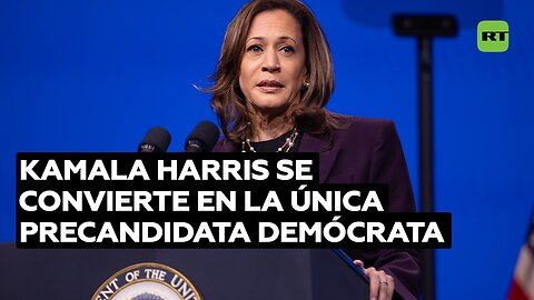 Kamala Harris se convierte en la única precandidata demócrata