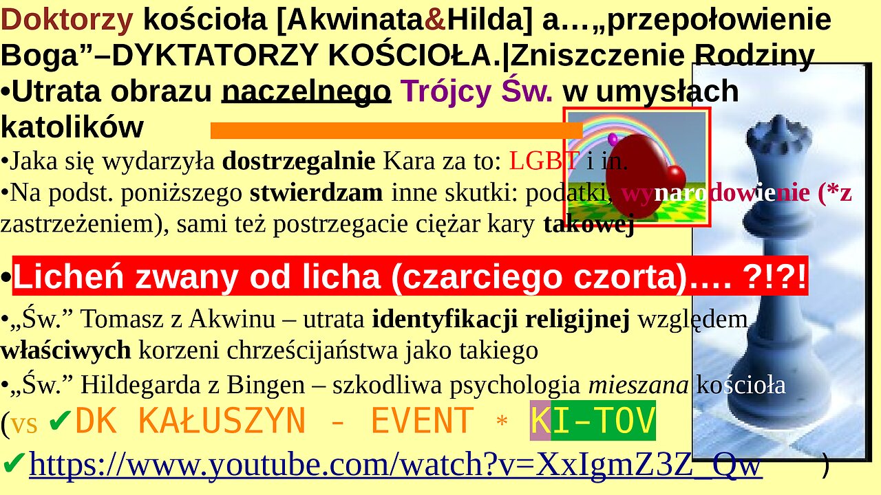 Doktorzy kościoła [Akwinata&Hilda] a…„przepołowienie Boga”–DYKTATORZY KOŚCIOŁA.|Zniszczenie Rodziny