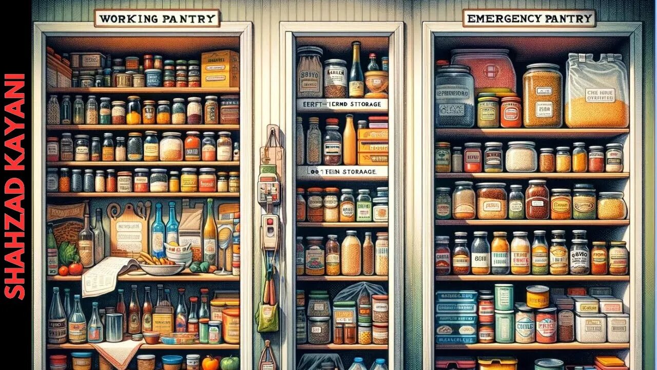 Prepper Emergency Pantry vs Working Pantry