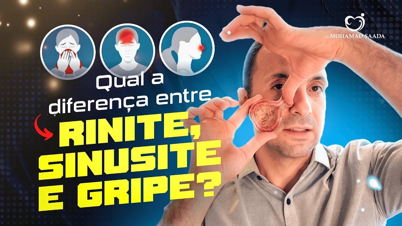 Diferença entre Rinite, Sinusite e Gripe?