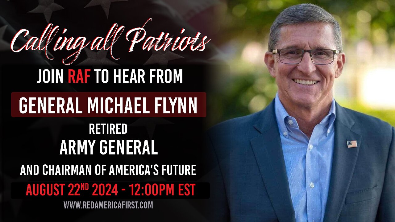 Red America First 08-22-24 meeting with General Michael Flynn