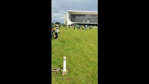 Pro Bolsonaro supporters being run over by police