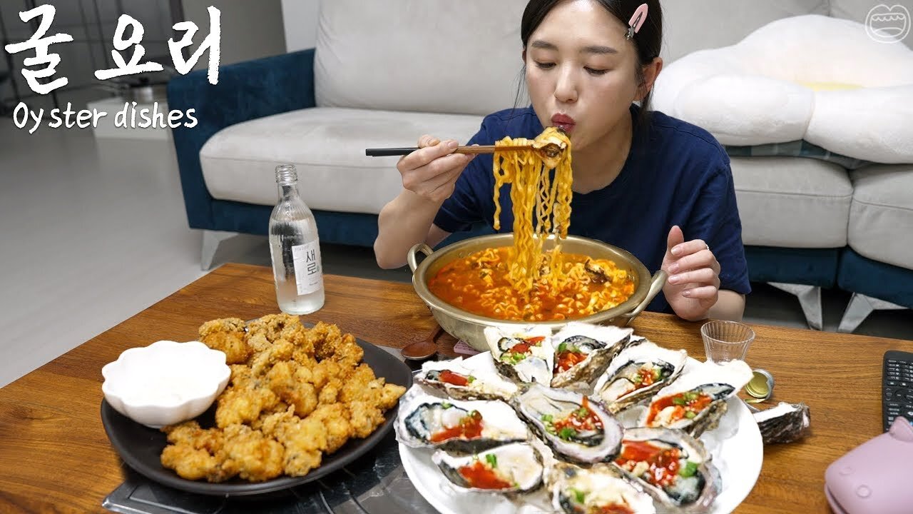 Set of 3 Korean oyster dishes! ☆ Oyster ramen, fried oysters, oyster