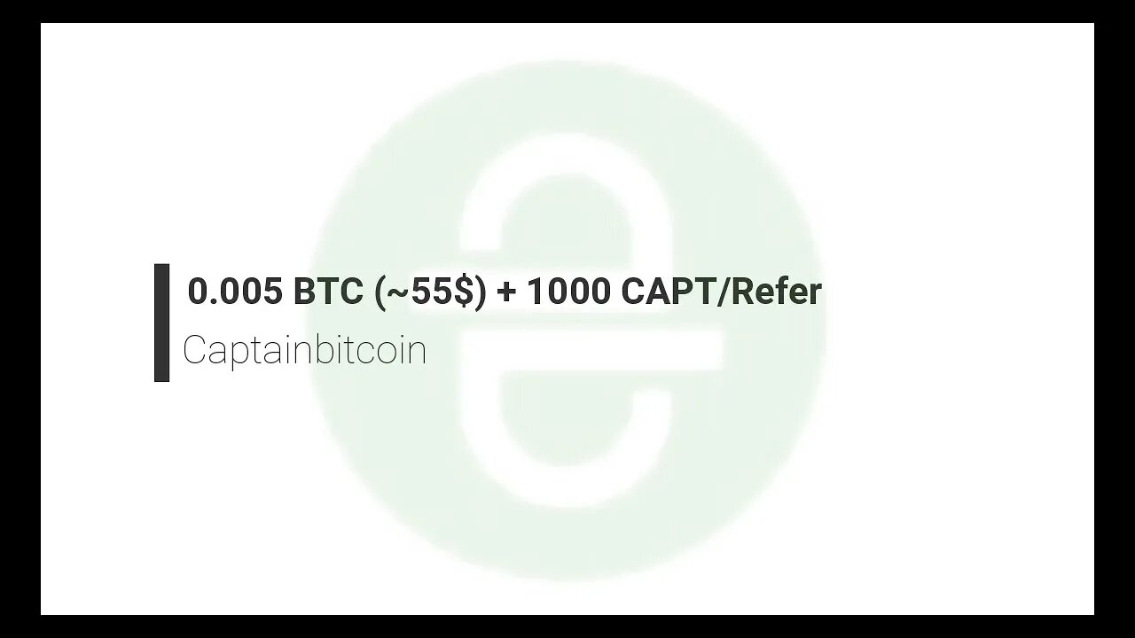 Finalizado - Airdrop - Captain Bitcoin - $55 - Assista os videos e responda os Quiz e ganhe todo dia