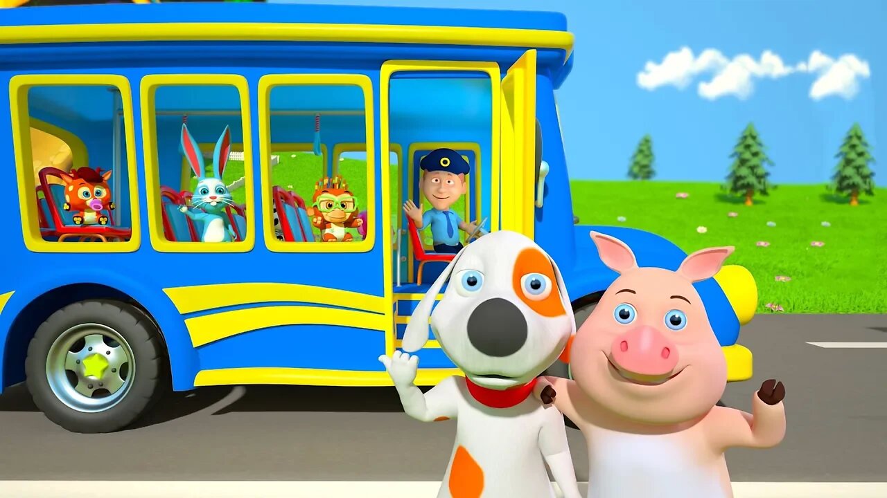 The Wheels on the Bus | Kindergarten Nursery Rhymes & Baby Songs by Little Treehouse