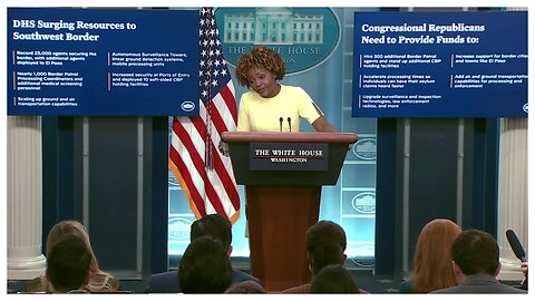 Karine Jean-Pierre claims Southern Border is SECURE, but also blames Republicans because it isn't