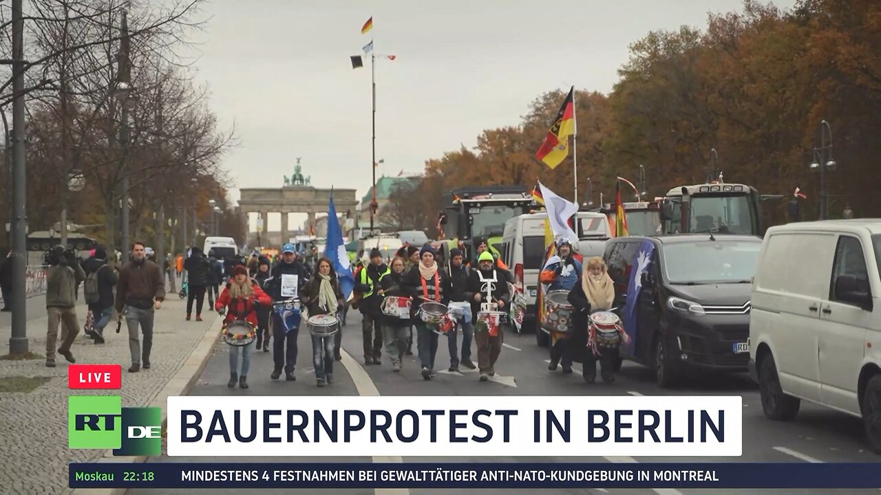 Bauerndemo in Berlin: "Wir werden mit immer höheren Steuern belastet"