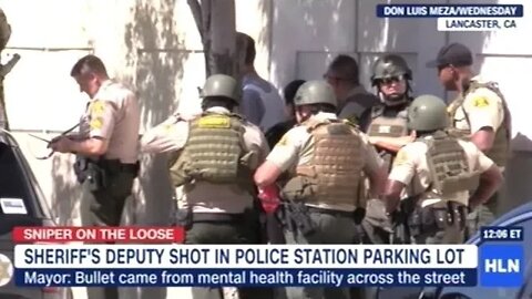 "Sniper" Shoots California Cop In Police Station Parking Lot!