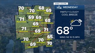 SE Wisconsin Weather: Humidity drops overnight, breezy & cool by morning