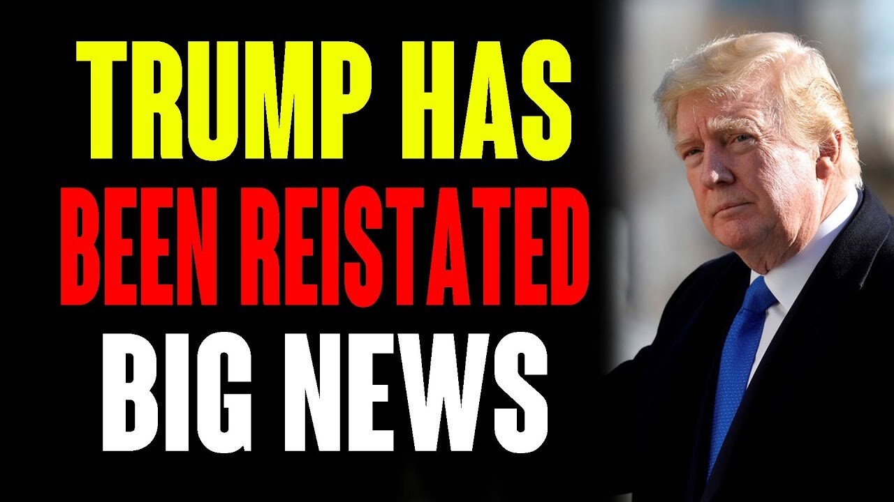 POTUS HAS BEEN REINSTATED BIG NEWS HAS COME OUT !!!
